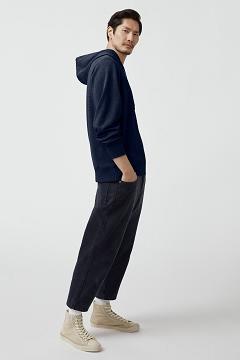 Ropa Canada Goose Hombre Mexico - Huron Sudadera Con Capucha Azul Oscuro Marino ZX5982064